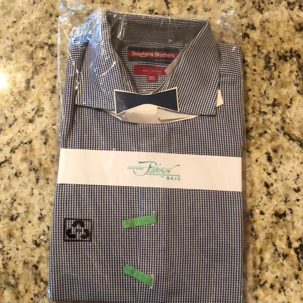 Stephens Brothers shirt 100% cotton 16 1/2R